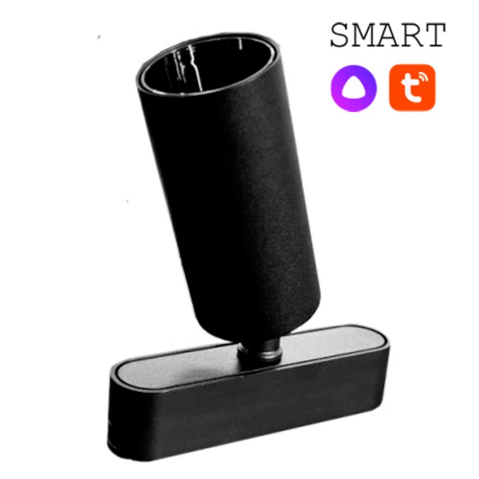 CLARUS SMART Магнитный ультратонкий трековый светильник SPOT черный, 12W, 2700~6000K