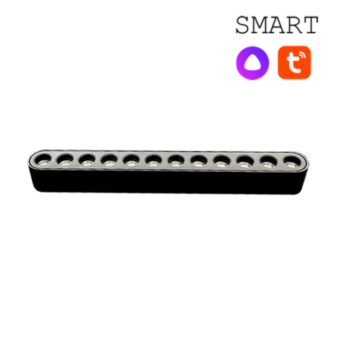 CLARUS SMART Магнитный ультратонкий трековый светильник AKCENT черный, 12W, 2700~6000K