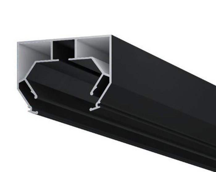 Профиль Черный AL, гардина АМ1, 2,0м