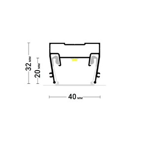 7321 FLEXY Профиль Световая линия 3 см. Слим 2.0 м. рис.2