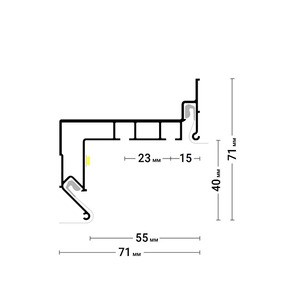 0040 FLEXY Профиль ПК Гардина 2 (01) 3.2 м. рис.2